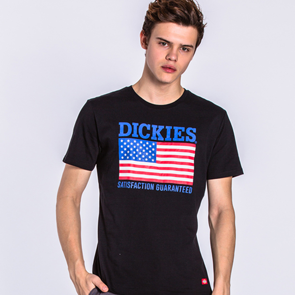 618狂欢！Dickies USA国旗印花情侣款上衣172M30EC10