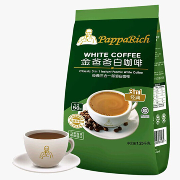 狂欢返场！金爸爸经典三合一即溶白咖啡1250g