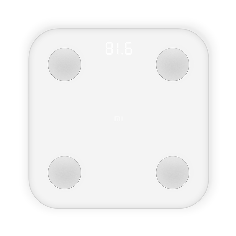 精准数据测量！小米（MI）体脂秤白色 体重秤