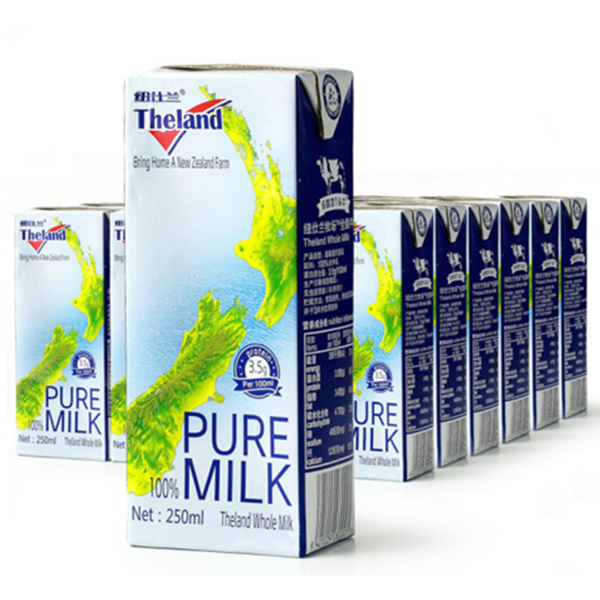 品质牛奶！纽仕兰全脂牛奶250ml*24家庭装