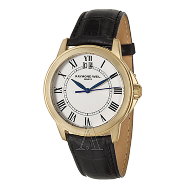 沉稳大气！Raymond Weil 5476-P-00300 瑞士石英男表