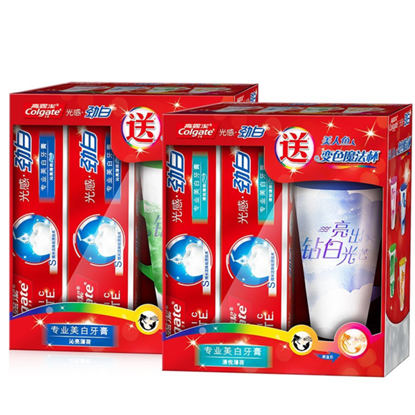 专业美白！高露洁光感白专业美白牙膏
