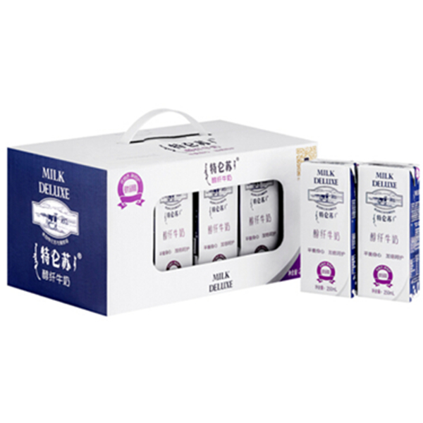 品质牛奶！蒙牛特仑苏醇纤调制乳250ml*12礼盒装