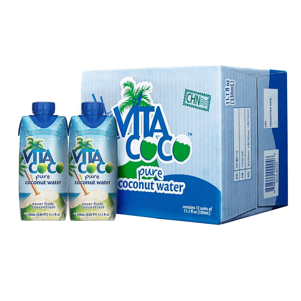 快速补水！Vita coco唯他可可椰子水330ml*12