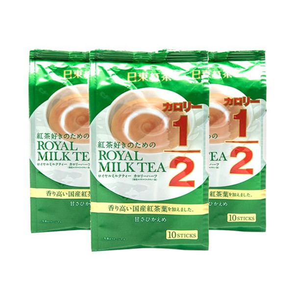 清甜口感！日东红茶低卡低脂香浓皇家奶茶3袋装