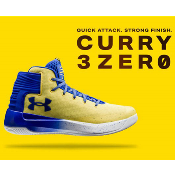 三色可选！UA安德玛Curry 3Zero 库里男子篮球鞋