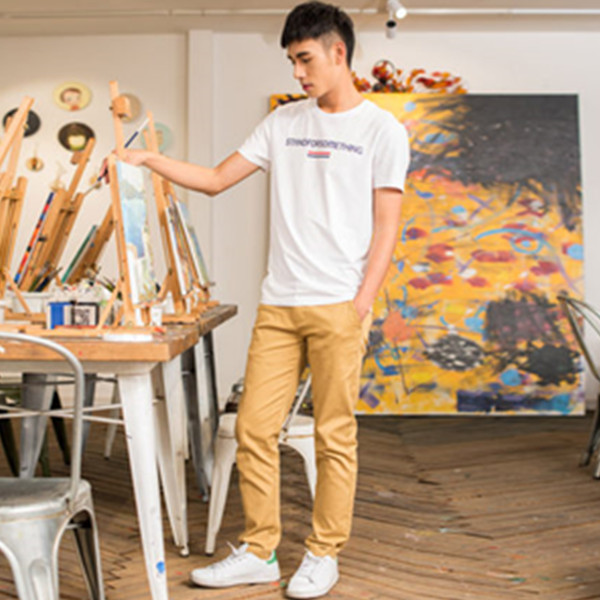 夏季优选！真维斯修身港仔文艺T恤71-173013