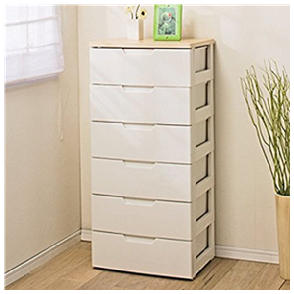 家居实用！ 爱丽思 六层环保塑料抽屉式宝宝衣柜整理收纳柜储物柜子