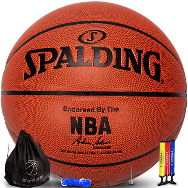 舒适手感！Spalding斯伯丁74-221比赛用篮球