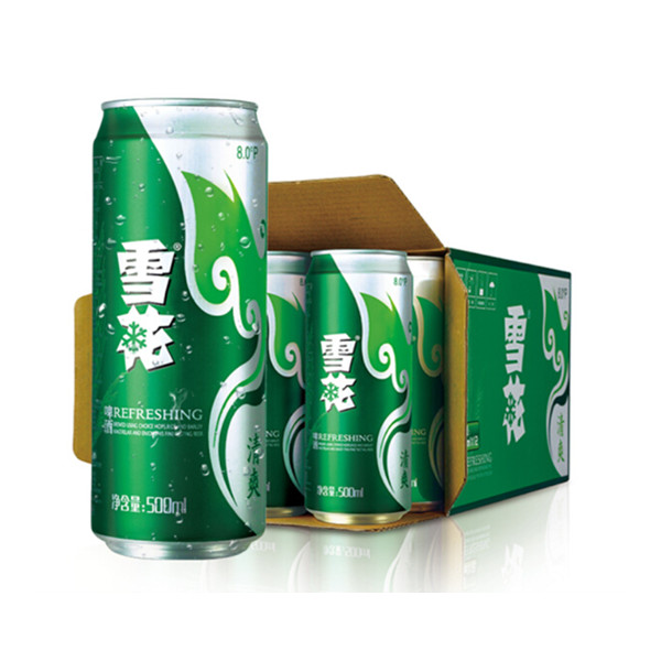 清凉一夏！雪花啤酒清爽拉罐500ml*12罐