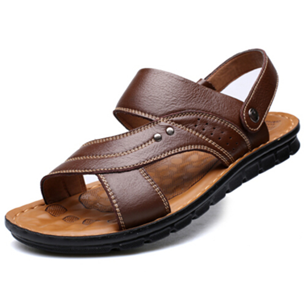 清凉一夏！宜驰凉鞋男士凉拖12129