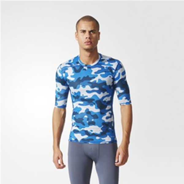 运动必备！阿迪达斯男款针织圆领短袖T恤AJ4977