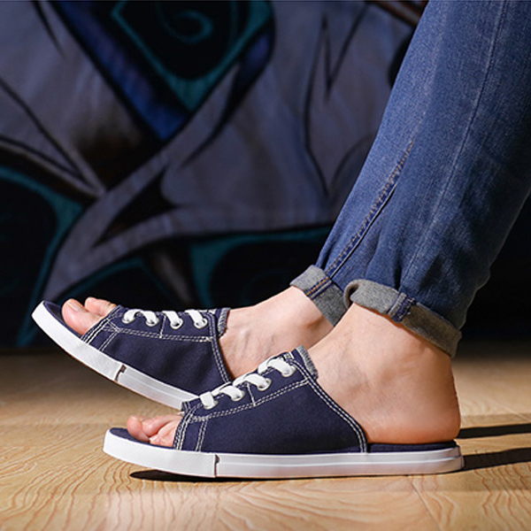 懒人必备！Converse 匡威 帆布拖鞋 CS150247黑色