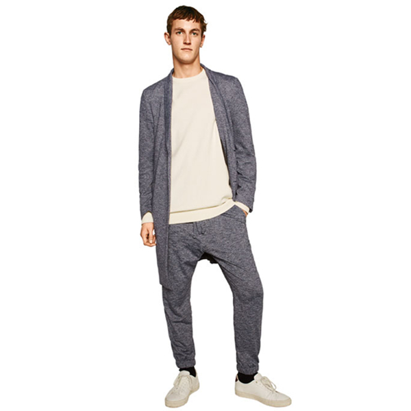 型男必备！ZARA男装混纺针织大衣01792474400