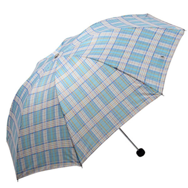 上午素色！天堂伞三折折叠雨伞3776EJC