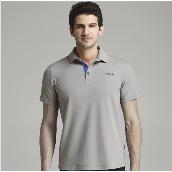 舒适大方！探路者2017年新款短袖POLO衫！