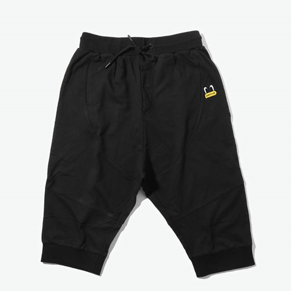 潮流帅气！pancoat POP EYES LOGO图案贴布七分裤