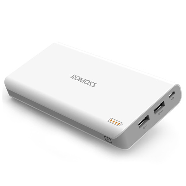 外出实用！罗马仕sense6 加量版超智能 移动电源/充电宝 20000毫安