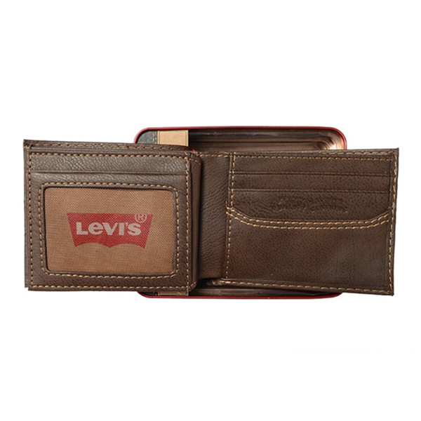 潮流时尚！LEVI'S 李维斯 男士经典做旧短款钱包