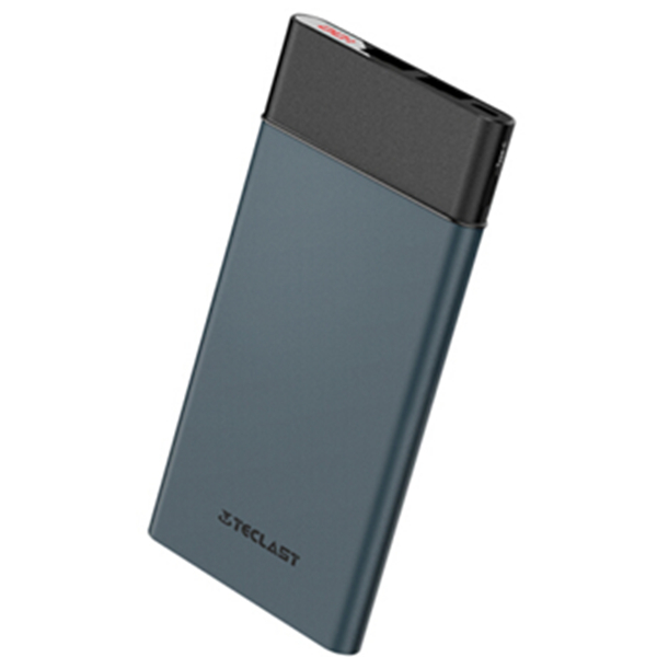 智能数显！台电T100UC-N超薄聚合物移动电源