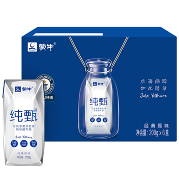 小降！蒙牛纯甄常温酸奶200g*6随享装