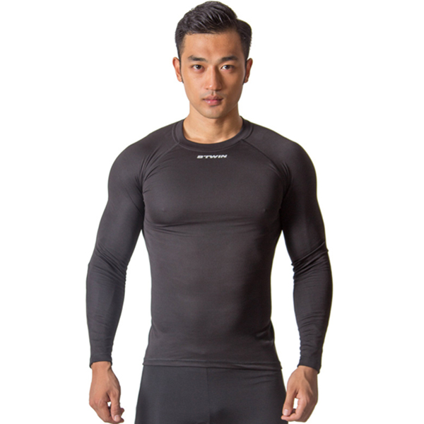 限尺码！迪卡侬训练紧身衣健身衣速干弹力G BTWIN