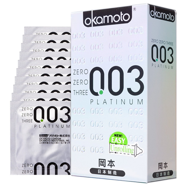 薄然出众！Okamoto冈本003旗舰系列白金10片装