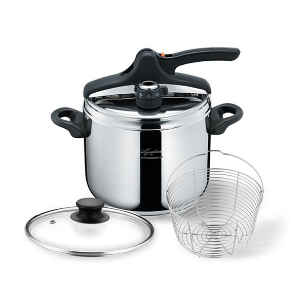 限prime会员！意大利百年厨具品牌 拉歌蒂尼压力锅/高压锅/意式快锅