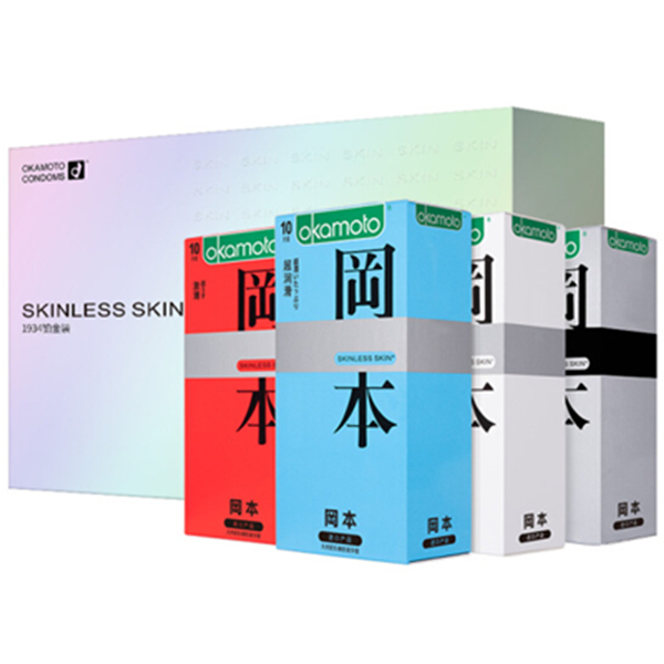 薄然出众！冈本避孕套SKIN肤感组合共40片