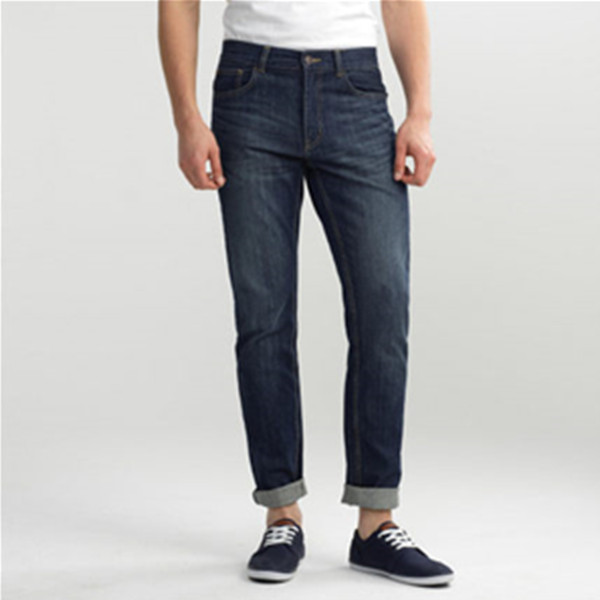 经典款式！佐丹奴男式猫须洗水牛仔长裤01115046