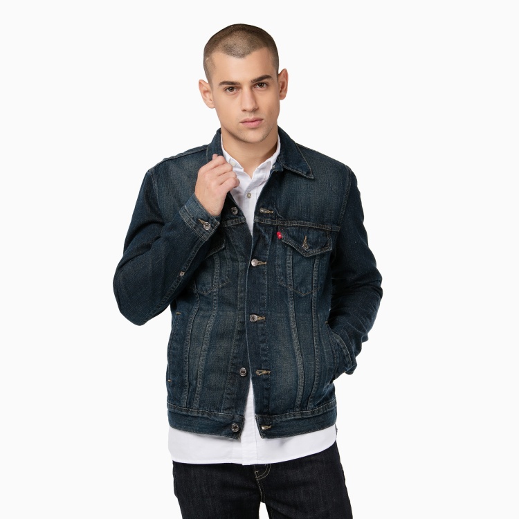 机车牛仔风！Levi's李维斯牛仔机车夹克47024-0016