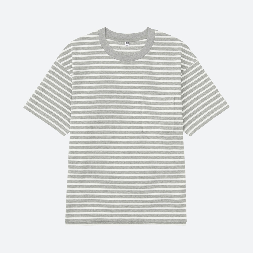 海洋风情！UNIQLO优衣库宽松条纹T恤(短袖)190275