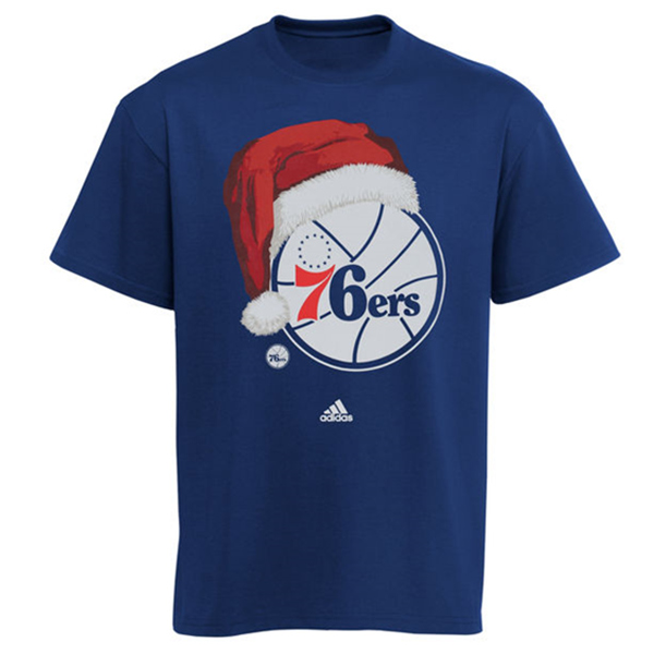 全場(chǎng)滿減！adidas阿迪達(dá)斯 費(fèi)城76ers Santa Cap男T恤