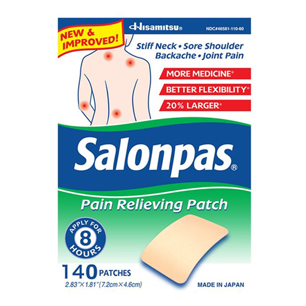 舒缓肌肉！Salonpas撒隆巴斯关节颈肩贴140枚/盒