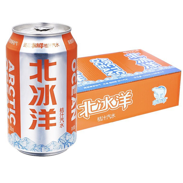 口感浓郁！ARCTICOCEAN北冰洋桔汁汽水330ml*24