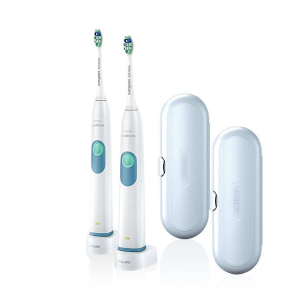 高效清洁！PHILIPS飞利浦Sonicare二代声波电动牙刷2支装HX6253