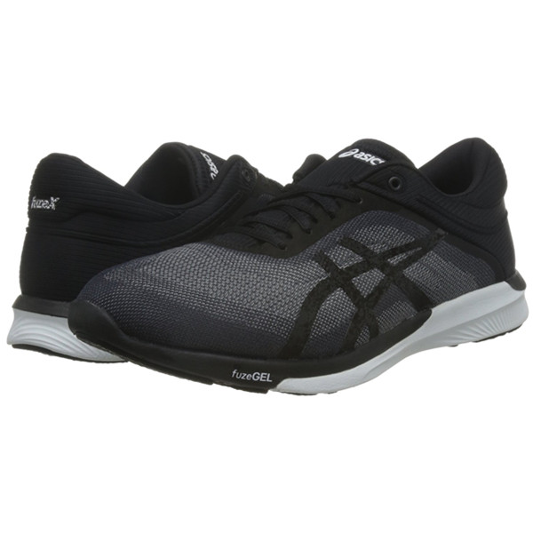 酷炫黑！ASICS 亚瑟士 男 跑步鞋fuzeX Rush