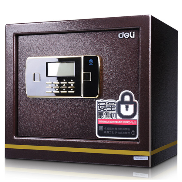 全钢防盗！得力（deli）33120 至尊金贵系列办公家用保管箱