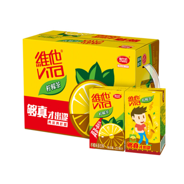 超爽体验！维他 柠檬茶250ml*16盒 整箱