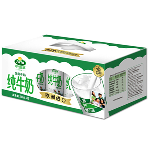 德国进口！Arla爱氏晨曦全脂牛奶200ml*10