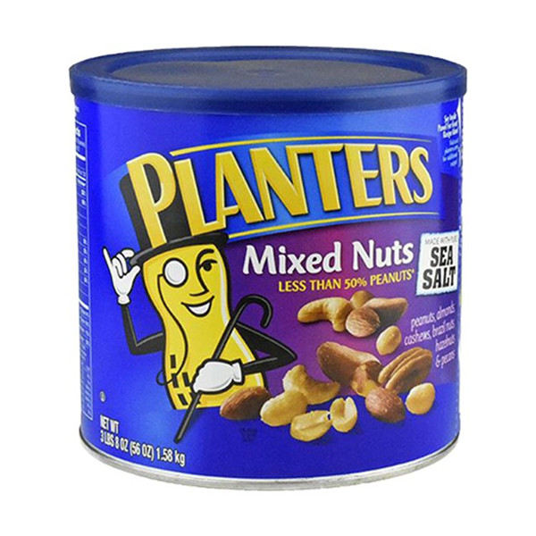 北美风味！PLANTERS绅士牌豪华盐焗混合干果3.17斤/罐