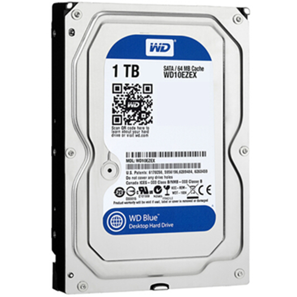 三年换新！西部数据1TB SATA6Gb/s台式机硬盘WD10EZEX