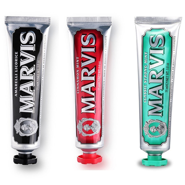 天然清新！Marvis玛尔斯牙膏组合套装75ml*3