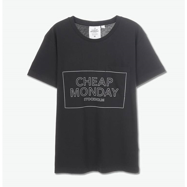 百搭款式！CHEAP MONDAY 男款字母印花T恤