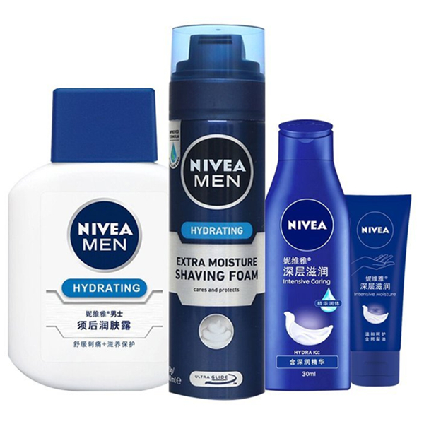 软化胡须！NIVEA妮维雅男士须部护理套装