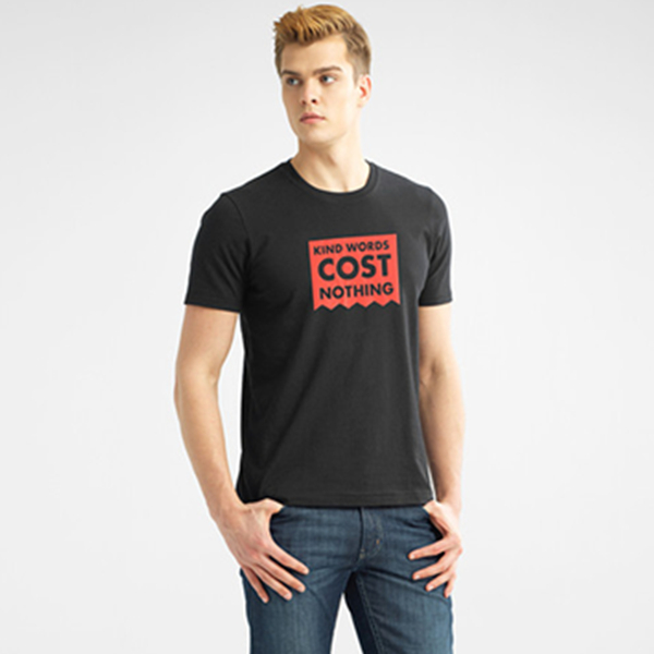 积极向上！佐丹奴字母印花纯棉短袖T恤99097220