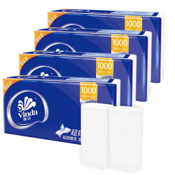 居家实惠！维达无芯卷纸超韧3层100g卫生纸*40卷