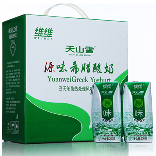 口感丝滑！维维常温希腊风味酸奶200g*16礼盒装