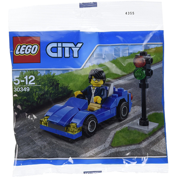精致好玩！LEGO乐高City城市系列蓝色小跑车30349