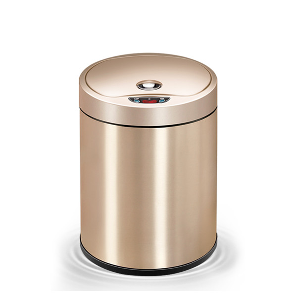 家居实用！欧本感应垃圾桶智能家用卫生间客厅厨房创意带盖